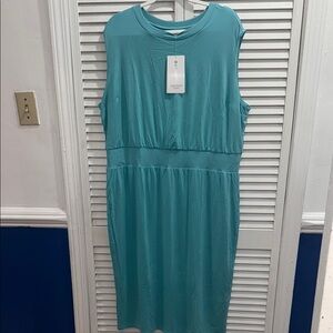 Athleta Teal Maxi Dress